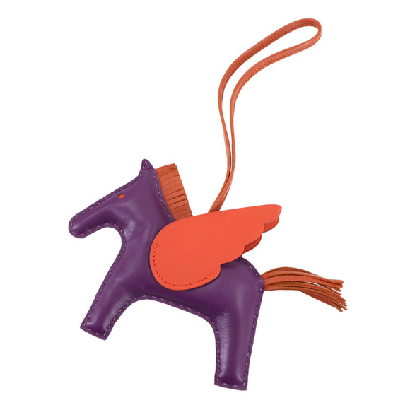 Hermes Herms Rodeo Pegasus MM Bag Charm in Anjou